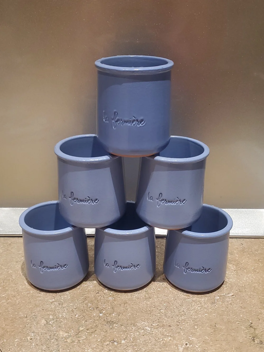 La Fermière Ceramic Ramekin Set Of 6 in Blue